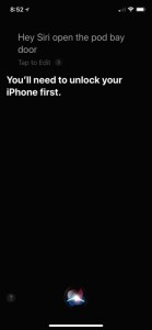 Siri: You'll need to unlock your iPhone first.