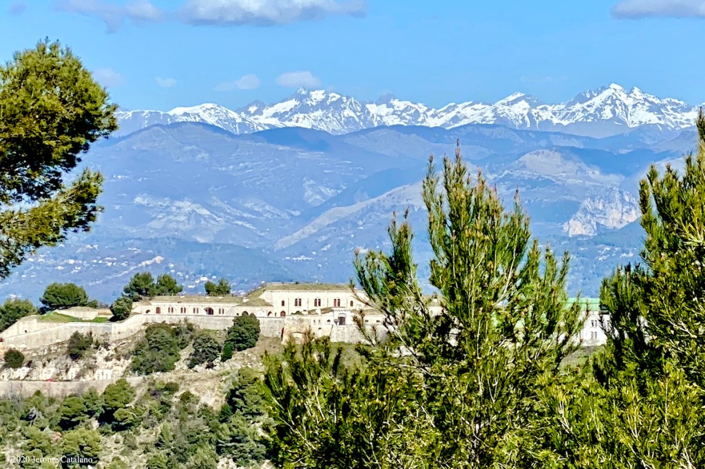 Alps behind Fort de la Revere