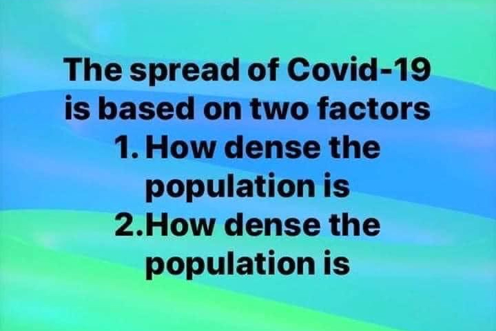The spread of Covid-19