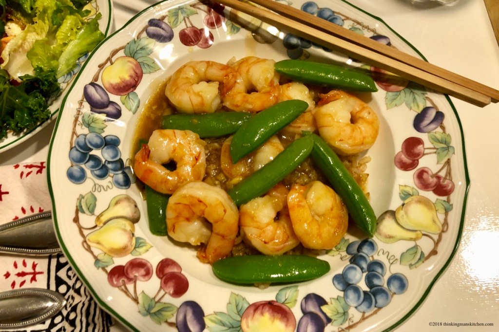 Garlic and Ginger Shrimp Stir-Fry with Snow&nbsp;Peas